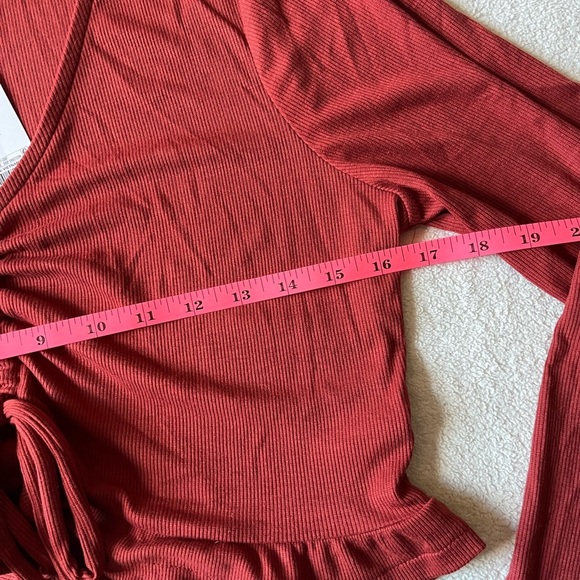 Isabel Maternity by Ingrid & Isabel Red Crop Top - Picture 8 of 8